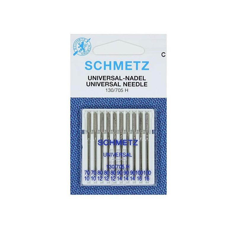 5 unidades 130/705 H 60/8 plata Agujas universales para máquina de coser Schmetz